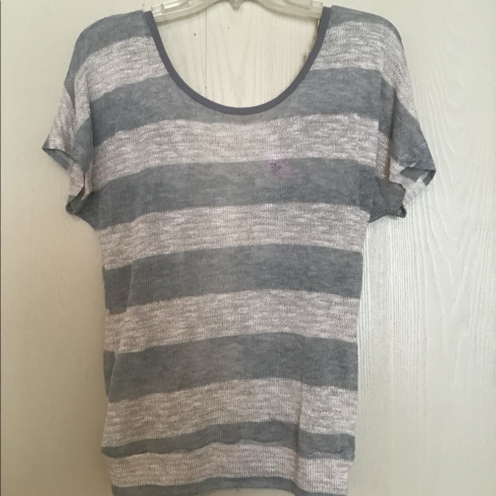 Crocheted Short Sleeve Top